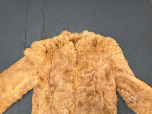 Light Brown Rabbit Fur Jacket