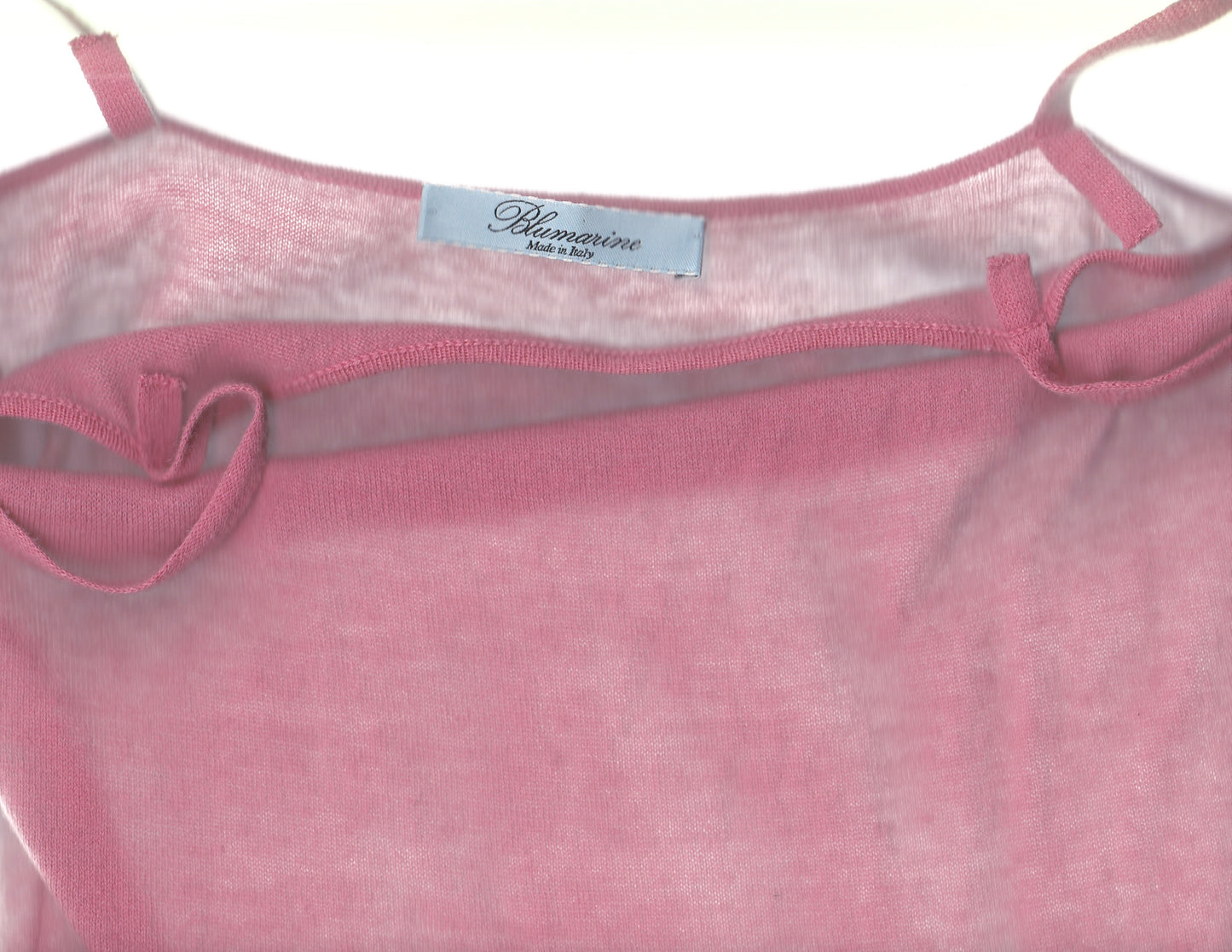 BLUMARINE Coral Sweater Tank Top