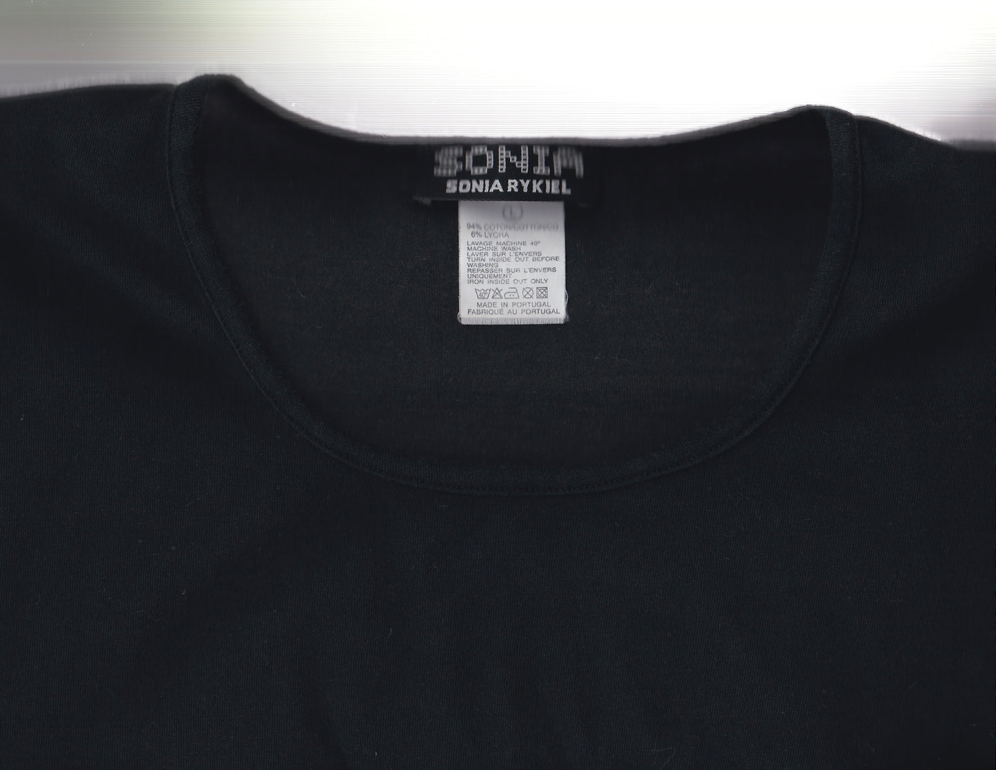 SONIA RYKIEL Black 'SONIA' Logo T-Shirt