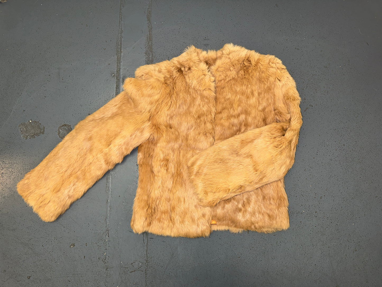 Light Brown Rabbit Fur Jacket