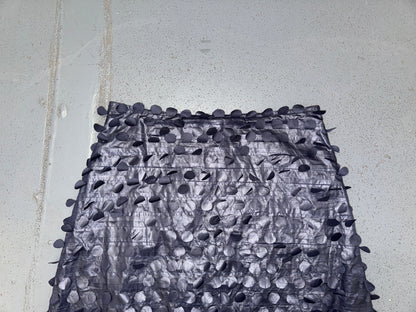 COTTONADE PARIS Dark Blue Circle Detail Midi Skirt