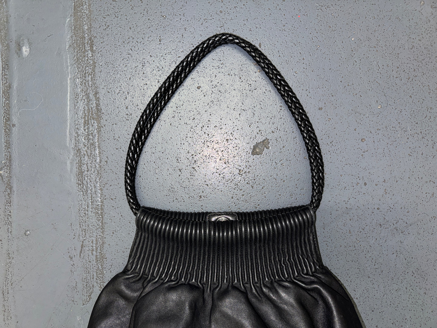 PAOLO MASI Black Leather Shoulder Bag