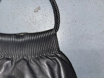 PAOLO MASI Black Leather Shoulder Bag