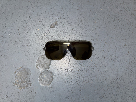 VERSACE Brown Shield Sunglasses