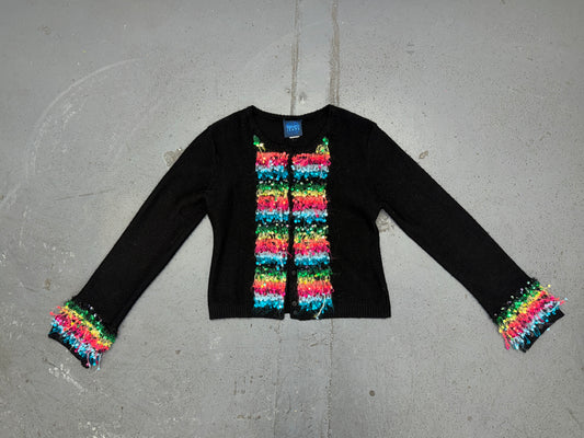 KENZO JEANS Black Sequin Sweater