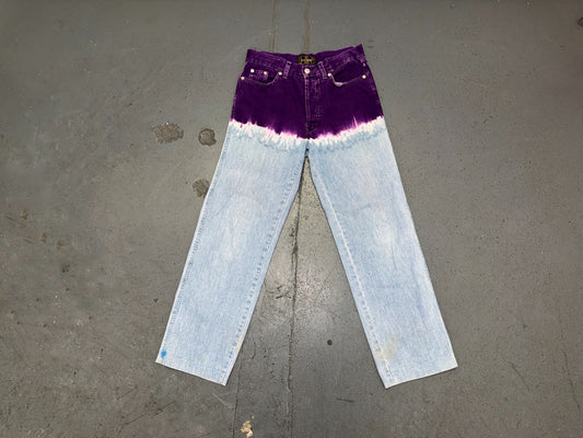 FENDI Purple Tie Dye Jeans