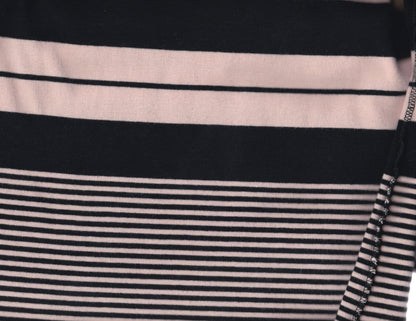 SONIA RYKIEL Pink and Black Striped Sweater