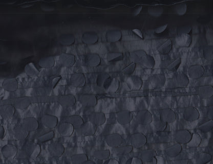 COTTONADE PARIS Dark Blue Circle Detail Midi Skirt