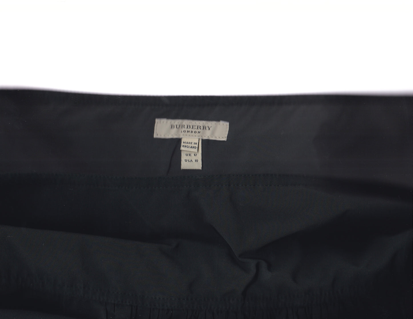 BURBERRY Black Midi Skirt