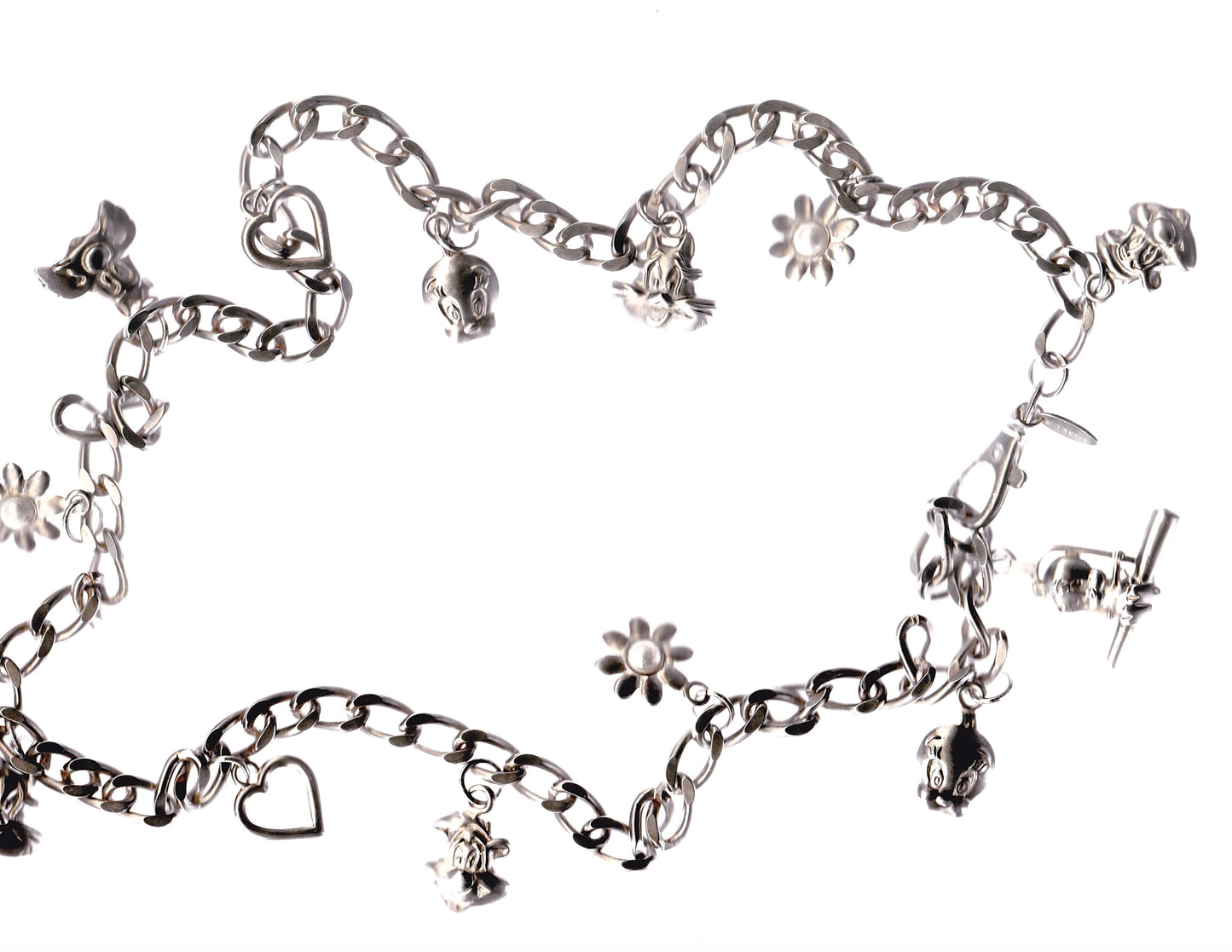 Silver Looney Tunes Charm Belt