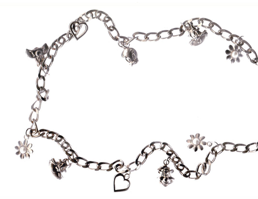Silver Looney Tunes Charm Belt