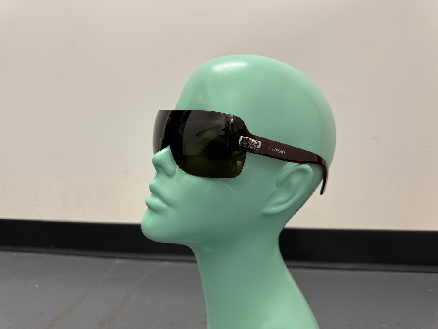 VERSACE Brown Shield Sunglasses