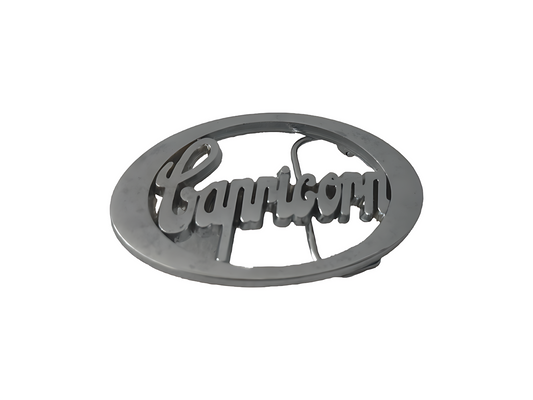 Silver Horoscope ‘Capricorn’ Belt Buckle