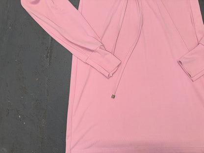 Light Pink O-Ring Long Sleeve Mini Dress