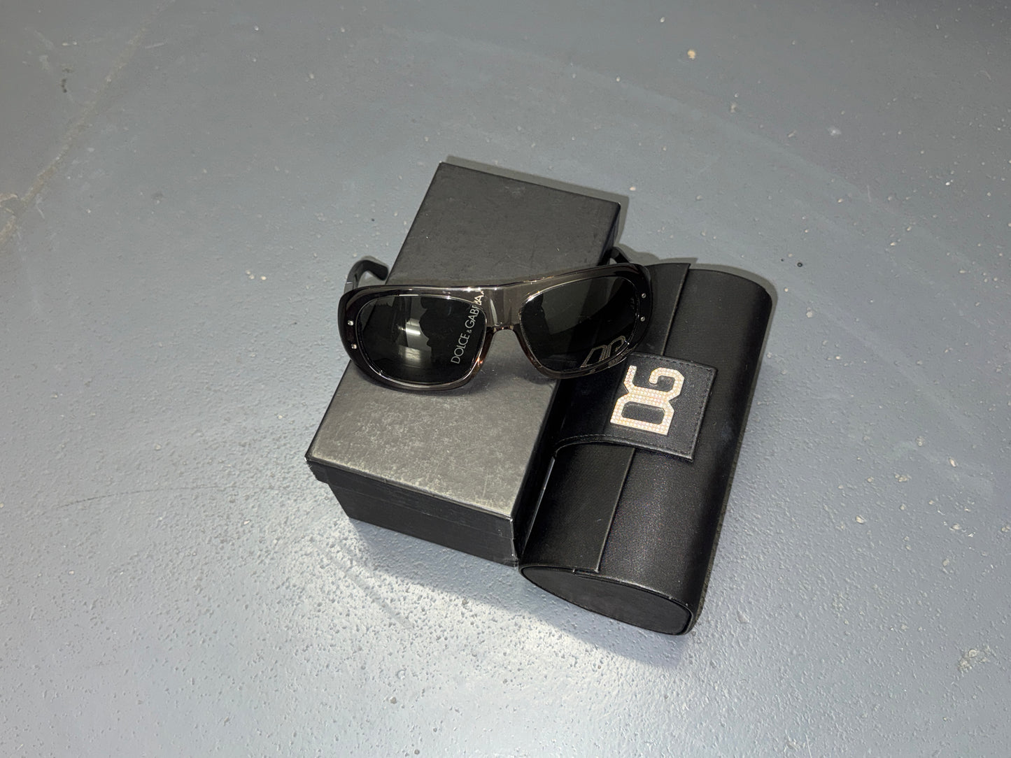 DOLCE & GABBANA Grey Ombre Aviator Sunglasses