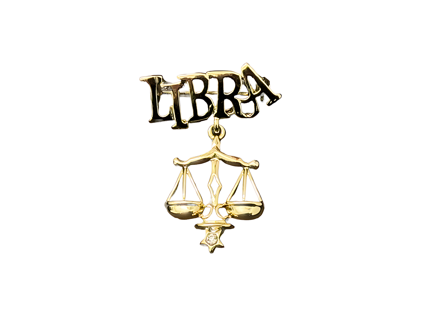 Gold Horoscope 'LIBRA' Pin