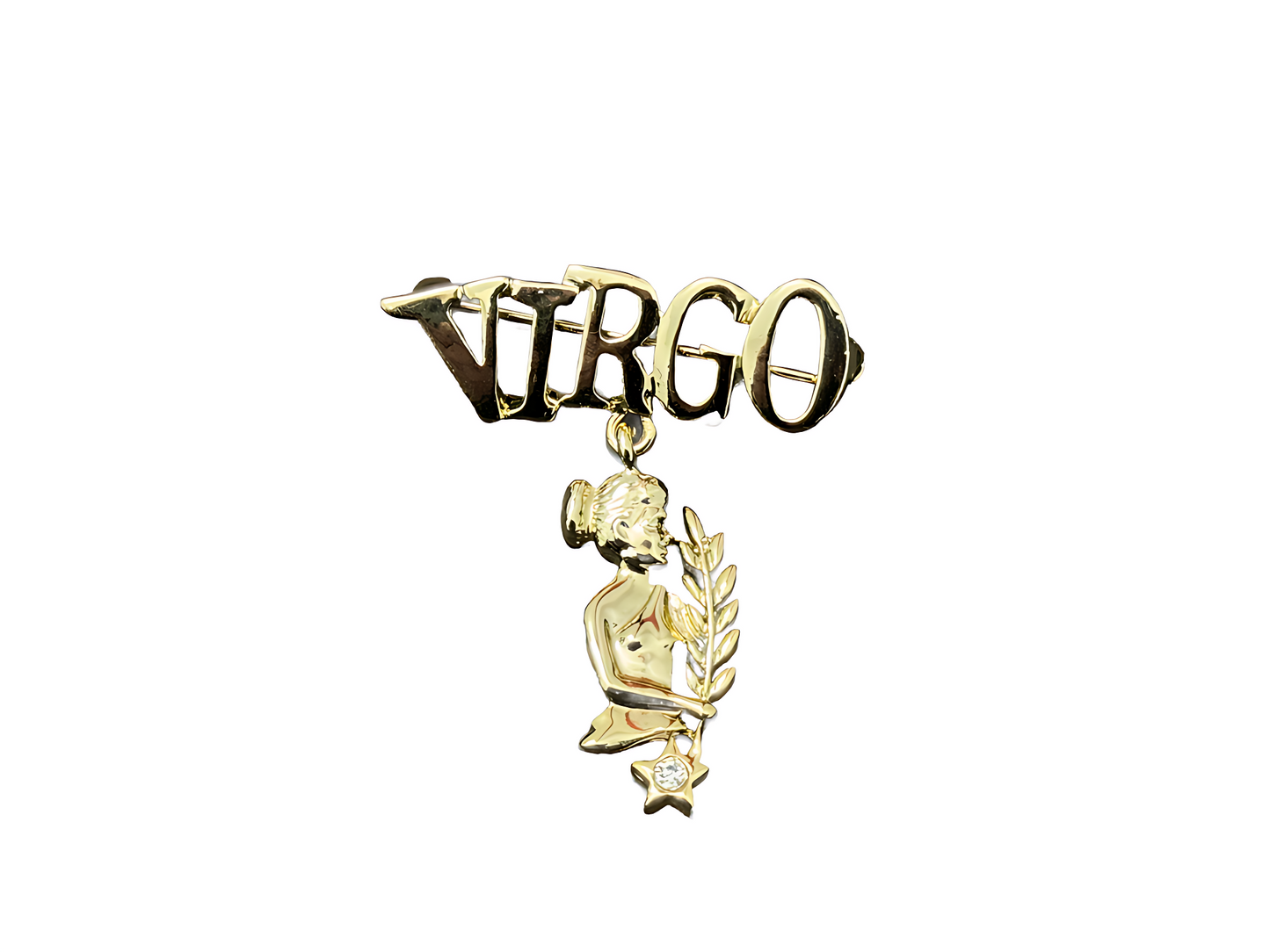 Gold Horoscope 'VIRGO' Pin