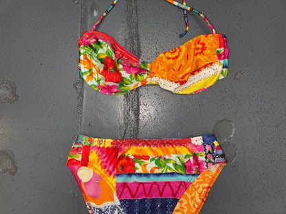 GOTTEX Multicolor Printed Bikini Top and Bottoms