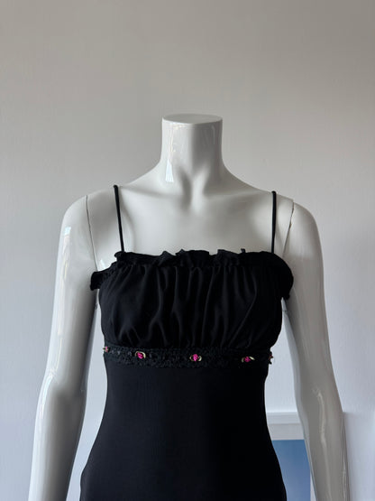 RAMPAGE Black Ruched Mini Dress