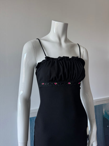 RAMPAGE Black Ruched Mini Dress
