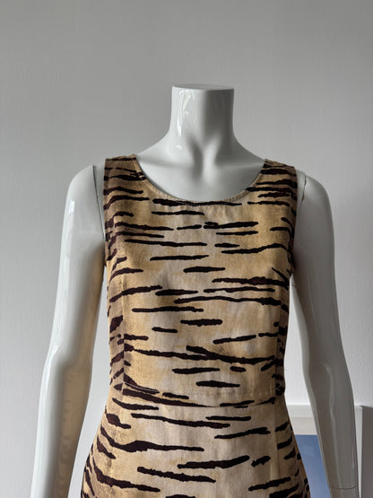 LOVE MOSCHINO Tiger Print Shift Mini Dress