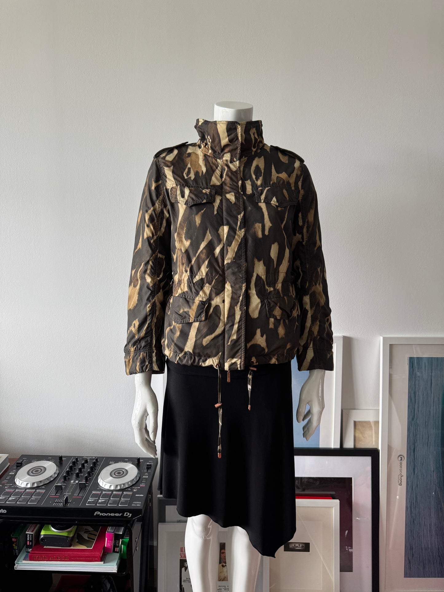 ESCADA SPORT Animal/Camo Print Bomber Jacket