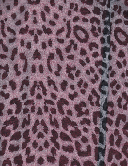 Pink Leopard Print Milkmaid Mini Dress