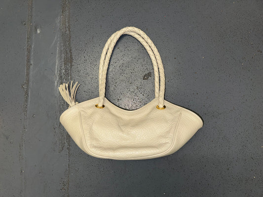 DESMO Grey Leather Small Shoulder Bag