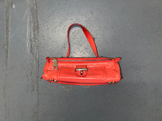 MARC JACOBS Red Leather Top Handle Bag