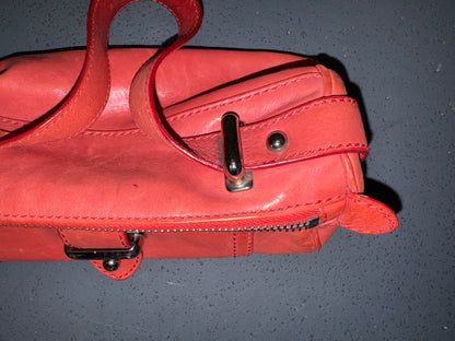 MARC JACOBS Red Leather Top Handle Bag