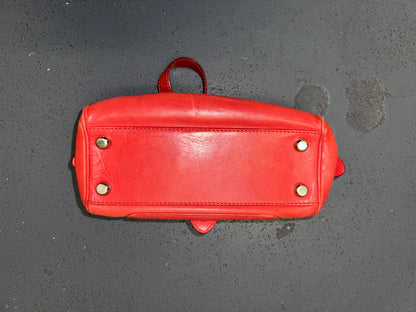 MARC JACOBS Red Leather Top Handle Bag
