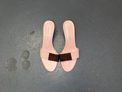 SUTTON STUDIO Leather Nude Pink Kitten Heels US 7