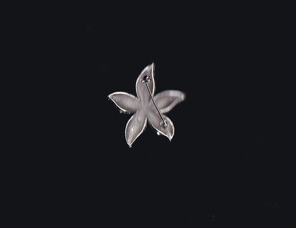 Silver Textured Starfish Pin