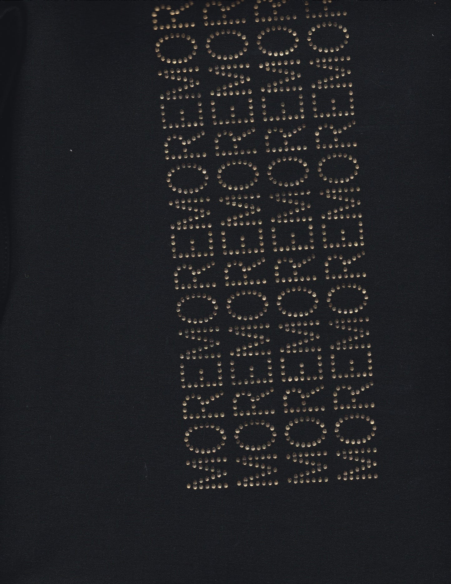 Black Long Sleeve Top with MORE MORE Gold Graphic