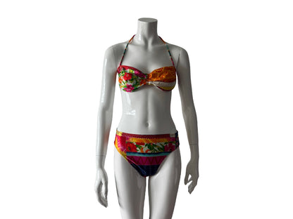 GOTTEX Multicolor Printed Bikini Top and Bottoms